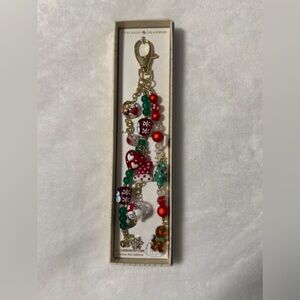 Eye Candy Los Angeles Colorful Beaded Keychain with Gold Clasp